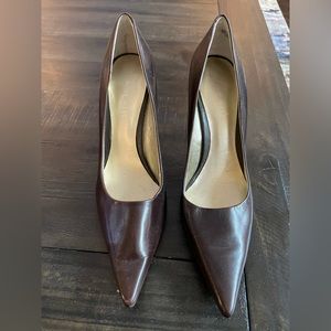Nine West Brown Pointy Toe Heels